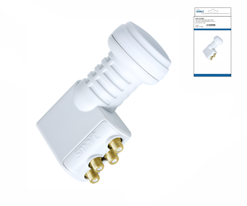 Quattro LNB, zum Anschluss von vier SAT Receivern ohne Multischalter, DINIC Box mit Euroloch